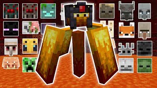 WILDFIRE VS ALL MOBS OUTVOTED MOD  MINECRAFT [upl. by Eleanor]