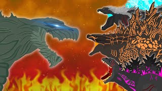 Godzilla Earth vs Legendary vs Shin vs Ultima  FULL BATTLE [upl. by Ellered596]