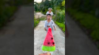 Kind grandpa eats watermelon ice cream 🍧 watermelon ice cream 🍓 beautiful shorts [upl. by Barkley61]