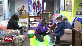 Students at Bluffton University help young kids get into reading with literacy event [upl. by Glorianna]