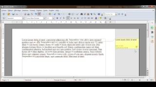Comment insérer des commentaires sous Open office Writer [upl. by Martynne133]