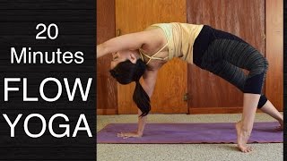 20 Minute Energizing Vinyasa Flow Yoga Intermediate amp Strong Beginners [upl. by Auhso]