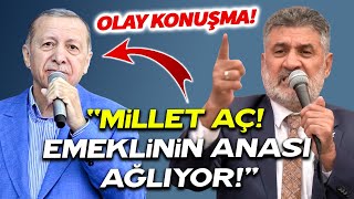 Ülkücü Başkan Erdoğana açtı ağzını yumdu gözünü quotMillet aç Emeklinin anası ağlıyorquot [upl. by Areemas88]