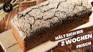 Kommissbrot  Roggenvollkorn Brot mit langer Haltbarkeit  das Not Brot des Soldaten [upl. by Areval]