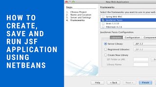 How to Create Save and Run JSF Application using NetBeans  Close and Open a JSF Project [upl. by Petrick]