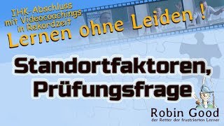 Standortfaktoren Prüfungsfrage [upl. by Naginnarb]