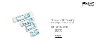 Steroplast Conforming Bandage 15cm x 4m CF024 ROLL 1920x1080 [upl. by Carla826]