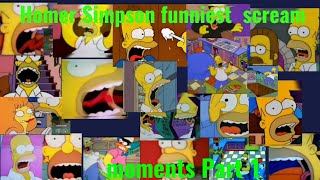 Homer Simpson funniest scream moments Part 1 [upl. by O'Mahony]