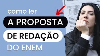 Como interpretar a proposta de redação do Enem [upl. by Octave]