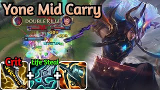 Yone Carry 28614 mid lane  League of Legends  Game With Mhmd [upl. by Sholem]