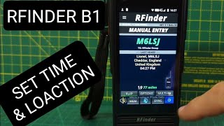 RFINDER B1 B1 Set Location amp Time Zone [upl. by Trust]