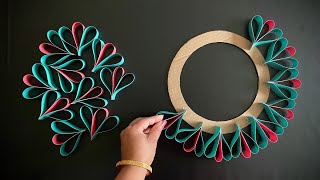 Beautiful Wall Hanging Craft Paper craft For Home Decoration Paper Flower wall hanging Wall Decor [upl. by Igiul178]