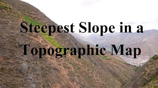 How to find Steepest Slope in A Topographic Map [upl. by Danica141]