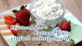 Hüttenkäse  CottageKäse selber machen [upl. by Livingston278]