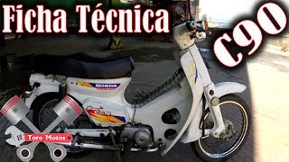 Honda C90 Ficha Técnica  ToroMotos [upl. by Phaedra324]