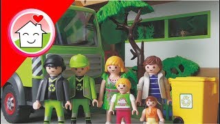 Müllabfuhr Lastwagen Playmobil Film deutsch Die Mü̈llabfuhr von Familie Hauser [upl. by Donnenfeld471]