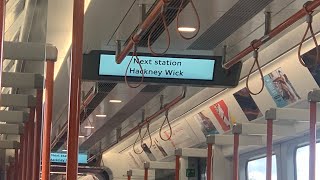 London Overground Class 710 378 NLL announcements from Camden road to Stratford [upl. by Leik]