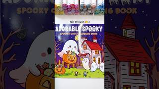 Flip Through Adorable Spooky Coloring Book 🎃🖍️ coloringbook spookycute [upl. by Dara240]