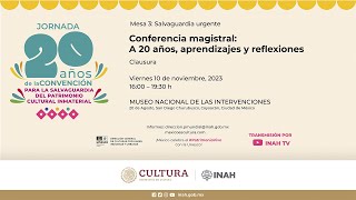 Jornada 20 años de la convención para la salvaguardia del Patrimonio Cultural Inmaterial Clausura [upl. by Marala6]