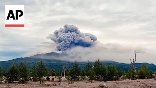 Powerful earthquake hits off far east coast of Russia as nearby volcano erupts [upl. by Aivila]