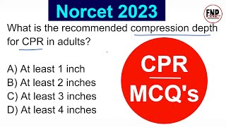 norcet exam preparation I aiims norcet 2023 I cpr norcet questions and answers 31 [upl. by Richman971]