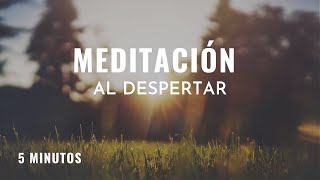 Meditación por la mañana 🌺 5 minutos de meditación al despertar [upl. by Joletta]