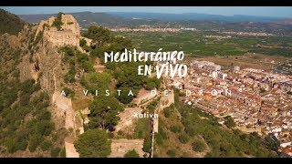 El Castillo de Xàtiva aVistaDeDron  Vídeos con drones [upl. by Trovillion153]