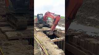 Operation process of mud pit excavator [upl. by Eleph620]