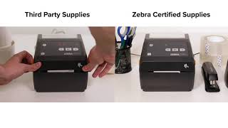 Zebra’s Certified Supplies  Help Minimize Label Adhesive BuildUp [upl. by Ehc]