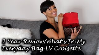 Two Year Review of My Louis Vuitton Croisette amp Whats In My Everyday Bag [upl. by Sparks]