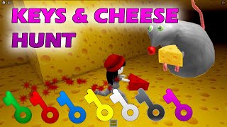 ALL KEYS amp CHEESE HUNT cheese escape horror FULL WALKTHROUGH roblox [upl. by Turley]