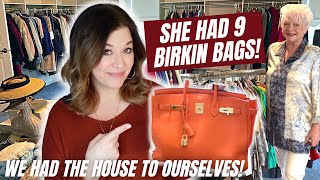 I spent 500 at a private luxury Estate Sale Gucci for Poshmark Owner had 9 birkins [upl. by Harvey]