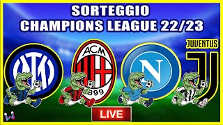 Inter e Napoli che gironi Sorteggio Champions League 202223 [upl. by Sedda235]