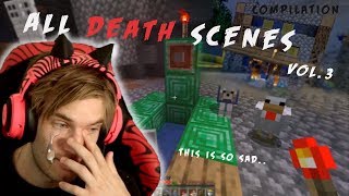 All Deaths in PewDiePies Minecraft Series Compilation Vol3 [upl. by Niwroc876]