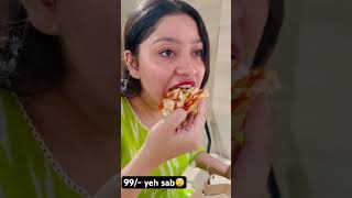 Dominos 99 offer😲 domino pizza foodie food foodreview sosaute dominos bigbitegirl [upl. by Bigod]