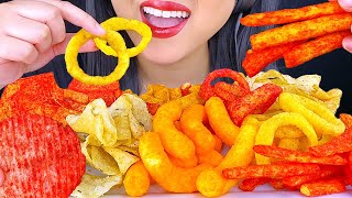 ASMR CHIPS 10 DIFFERENT FLAVORS EXTREME CRUNCH MUKBANG Eating Sounds  ASMR Phan [upl. by Cirilo]