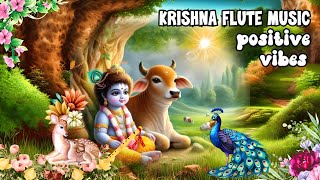 KRISHNA FLUTE MUSIC FOR POSITIVE ENERGY  MEDITATION RELAXING MUSIC MORNING FLUTEINDIAN FLUTE379 [upl. by Ginelle]