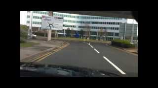 DRIVING AROUND THE TERMINALS AT MANCHESTER AIRPORT MANCHESTER 2013 [upl. by Irrol507]