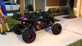 Completely custom MX YFZ450 Purple and Black Tons of big br [upl. by Alegnat]