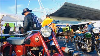 KEMPTON PARK Motorcycle Autojumble on an Autumn Cloudy Sunny Windy Raining amp all a bit Parky Morning [upl. by Cressy]