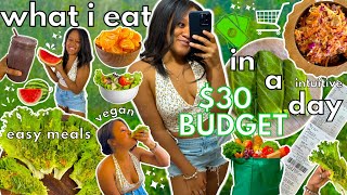 RAW VEGAN ON A 30 BUDGET  What I Eat in a Day EASY amp CHEAP MEALS 🍉🍒🫐 [upl. by Udela]