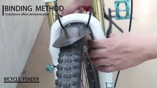 NICEDACK MTB Mudguard  Review  How to install [upl. by Ecnarolf]