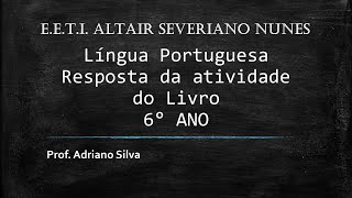 6º ano  Língua Portuguesa  Resposta de atividade sobre Substantivo [upl. by Meave]