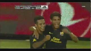 Thiago Amazing Goal vs ManU 30072011  Barcelona 12 Manchester United [upl. by Llennaj]