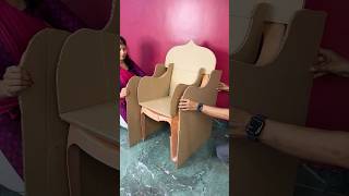 Beautiful Sofa Craft using Waste Plastic Chair short reel viral youtubeshort diycraft trending [upl. by Fritze]