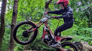 Summer trials on TRS 125 and Oset 20 at round rocket trials bike dirtbike stunts motovlog trs [upl. by Cerys]