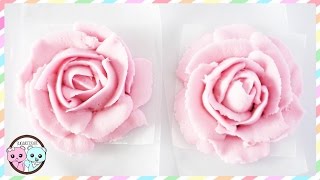 HOW TO MAKE BUTTERCREAM ROSES FLOWERS [upl. by Eanad]