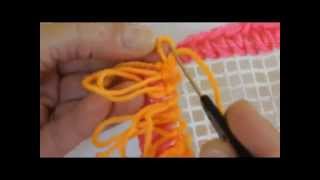 Easyloop® Fauxchét® Loop Stitch on Latch Hook Canvas [upl. by Yelsha]