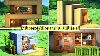 ⚒️Minecraft Multiple Easy Wooden Modern Houses for Survival Mode minecraft [upl. by Rickart]