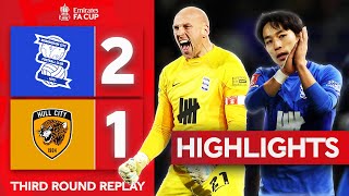 Miyoshi Last Minute Winner  Birmingham City 21 Hull City  Highlights  Emirates FA Cup 202324 [upl. by Pietra]